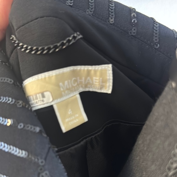 Black Sequin Pinstripe Blazer - Picture 17 of 17